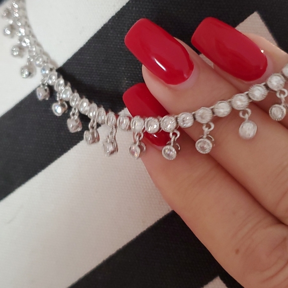 Cubic zirconia necklace - Picture 5 of 6